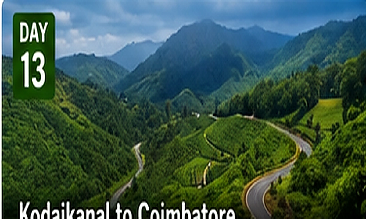 Coimbatore to Ooty sightseeing route, attractions and activities